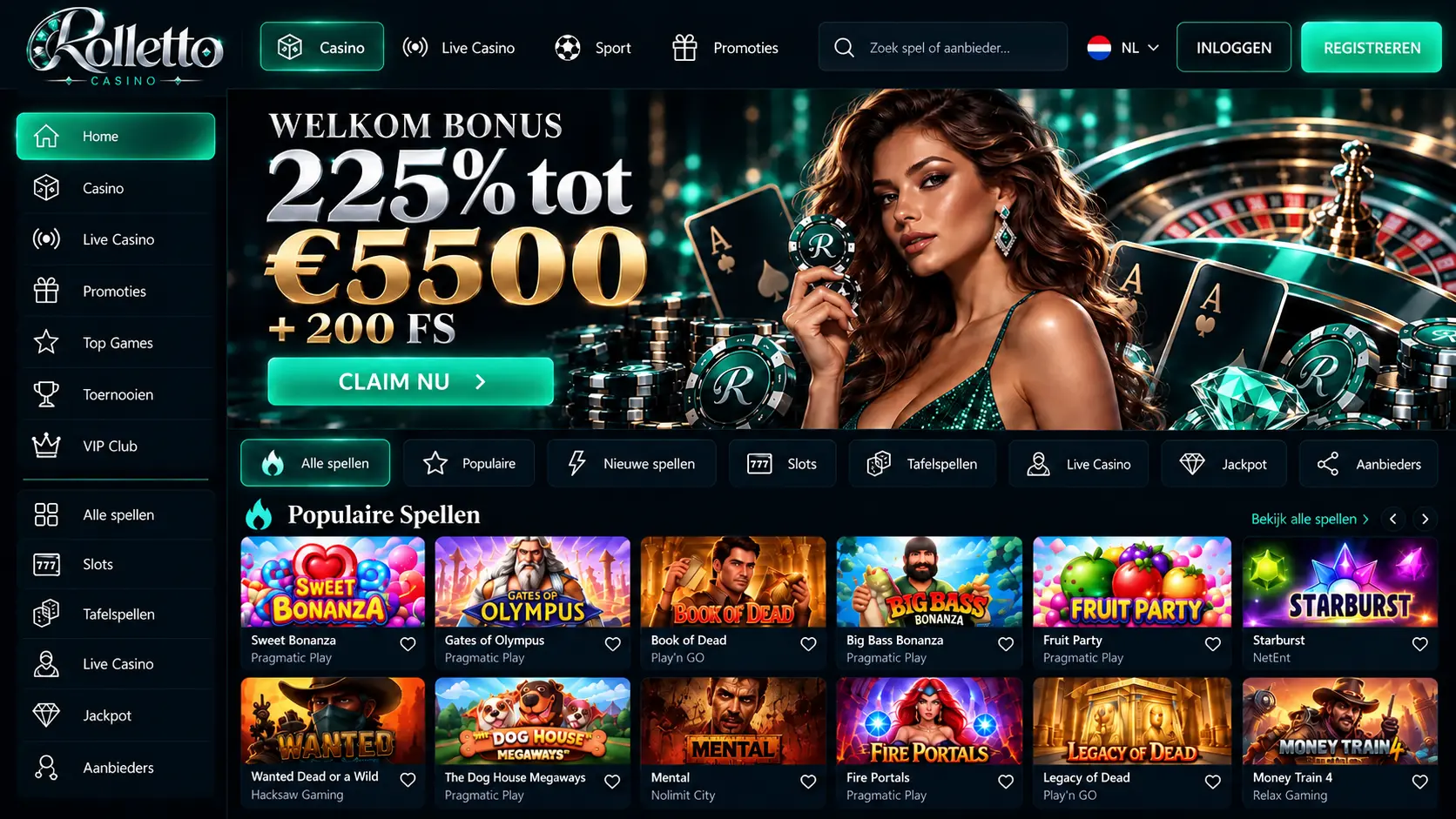 Rolletto Casino Overzicht: Slots, Live Games en Banking image 3